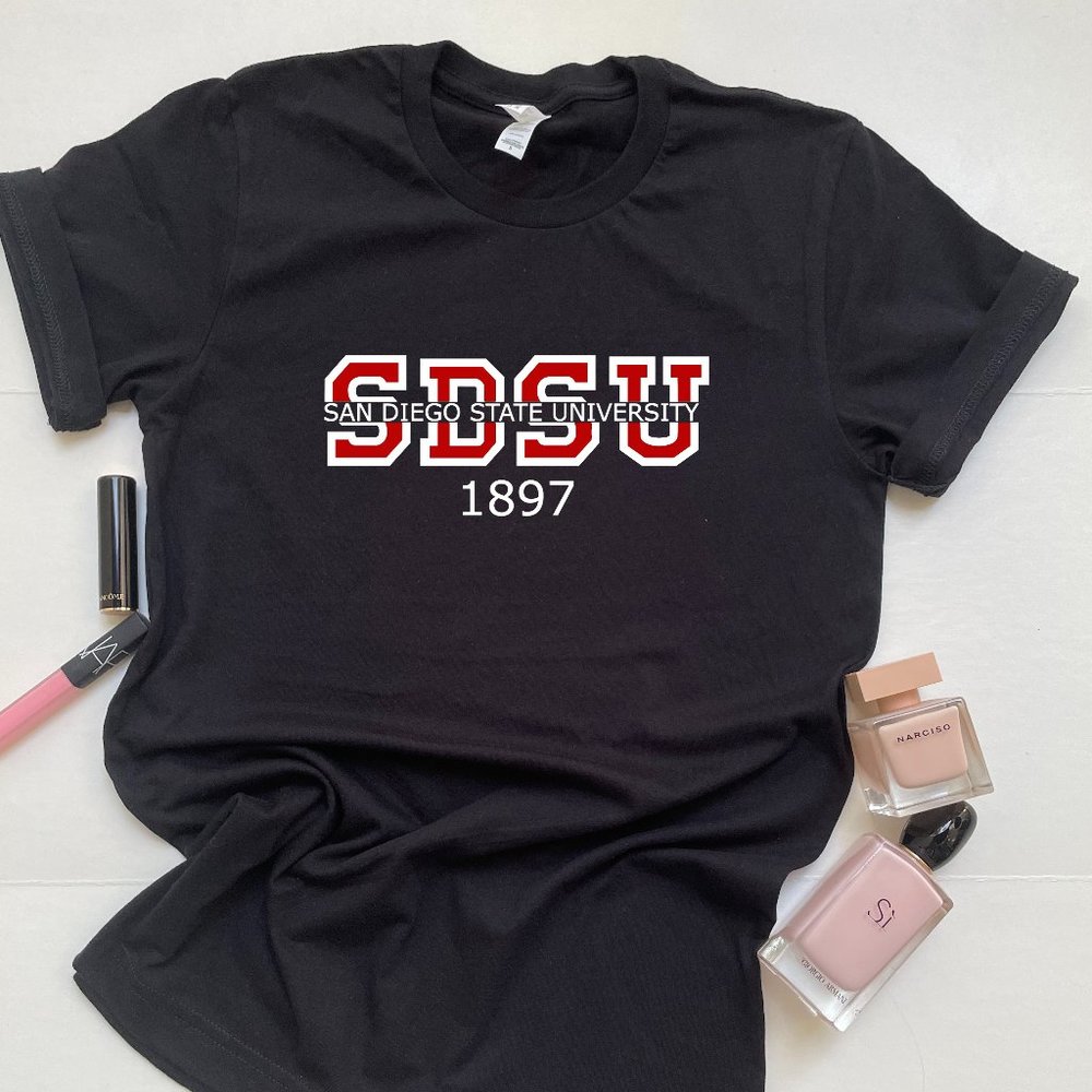 SDSU crewneck t-shirt, Unisex t-shirt, San Diego State University t-shirt
